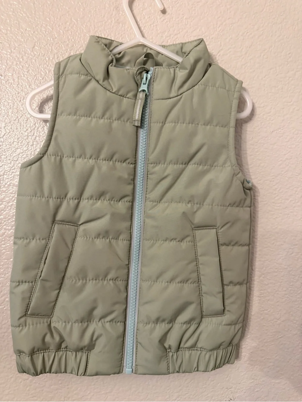Cat & Jack Light Green and White Kids Jacket
